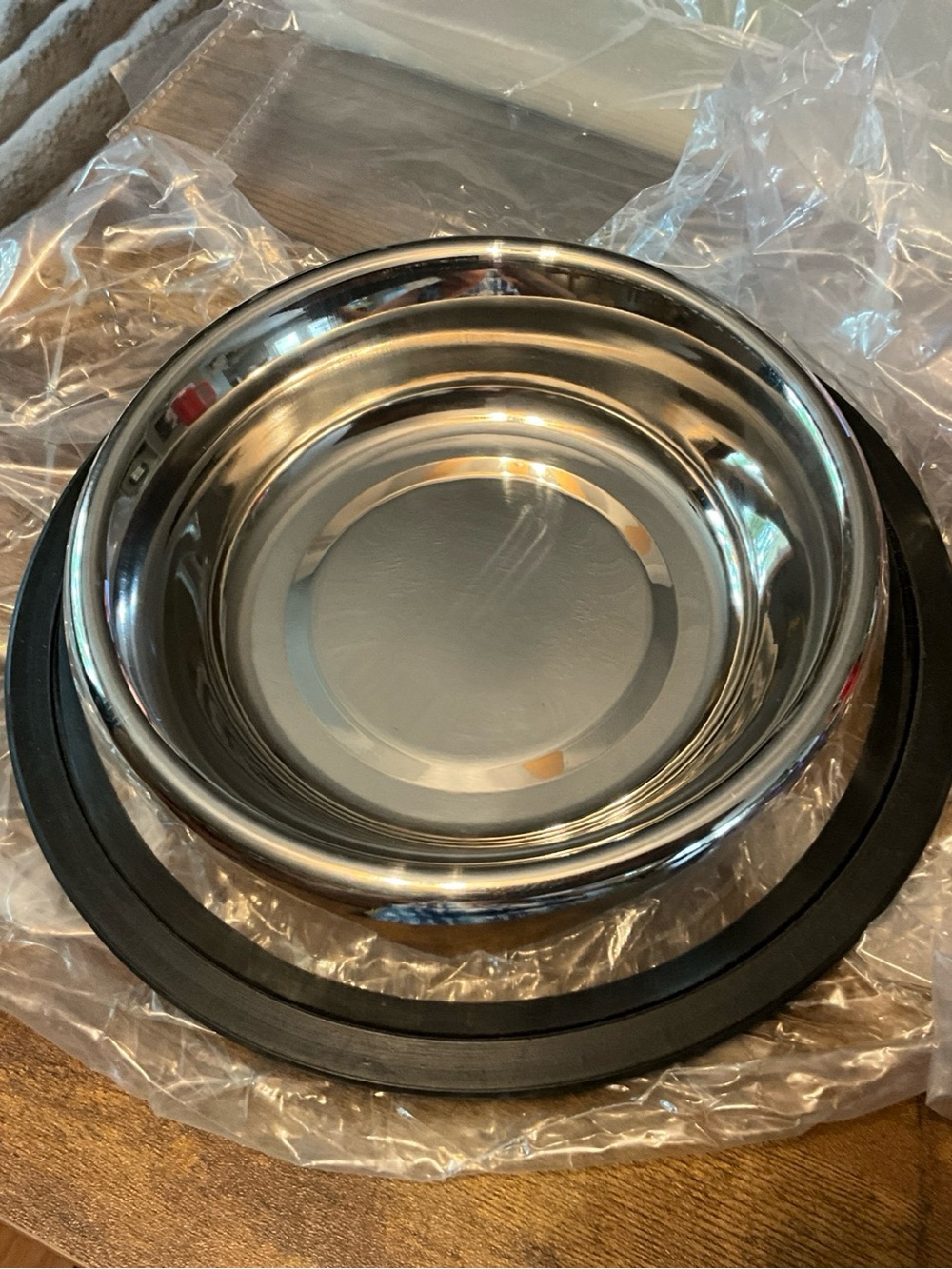 NWT 8 Ounce Stainless Steel Pet Bowl Anti-Skid Bottom